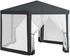 Outsunny Pavillon Metall/Kunststoff 341,2 x 250 x 394 cm dunkelgrau (800000741120)