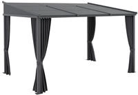 Outsunny Pergola, 3,65 X 2,55 M Pavillon, Terrassen&uuml;berdachung Mit Schiebedach,