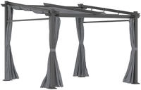 Outsunny Terrassendach Pergola Ca. 3x3m Terrassendachung Garten Pavillon...