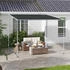 Outsunny Pergola Metall/Textil 302 x 250 x 302 cm dunkelgrau (800000734314)