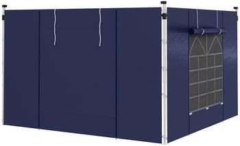 Outsunny Seitenwände Kunststoff 195 x 195 x 295 cm blau (800000881490) Outsunny Seitenwände Kunststoff 195 x 195 x 295 cm blau (800000881490)