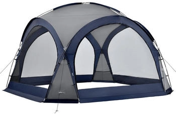 pro.tec Pavillon Textil 345 x 247 x 345 cm blau/dunkelgrau (800000538444)