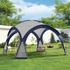 pro.tec Pavillon Textil 345 x 247 x 345 cm blau/dunkelgrau (800000538444)
