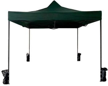 Rebecca Mobili Faltpavillon Metall quadratisch 300 x 310 x 300 cm gr&uuml;n (800000480900)