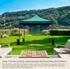 Rebecca Mobili Faltpavillon Metall quadratisch 300 x 310 x 300 cm grün (800000480900)