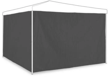 Relaxdays Pavillon-Seitenteile 2 Stück Kunststoff 300 x 200 cm grau (800000662089)