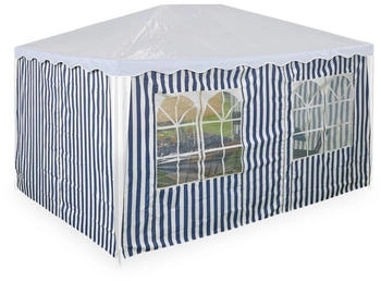 Relaxdays Pavillon-Seitenteile 3 Stück Textil 400 x 200 cm mehrfarbig (800000662140)