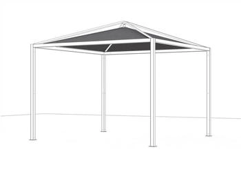 Siena Garden Pavillon-Dachbezug Textil 300 x 300 cm (171019204)