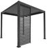 XXXL Pergola-Seitenteil Metall 93 x 239 cm anthrazit (55360058)