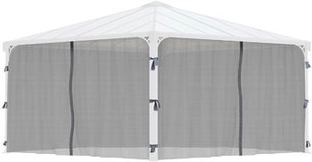 Palram Canopia Insektenschutznetz für Pavillons 4,3 x 4,3 m grau