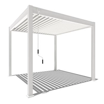Weide Classic Alu-Stahl Pavillon freistehend 3 x 3 m weiß