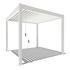 Weide Classic Alu-Stahl Pavillon freistehend 3 x 3 m weiß