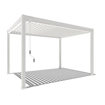 Weide Classic Alu-Stahl Pavillon freistehend 3 x 4 m wei&szlig;