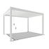 Weide Classic Alu-Stahl Pavillon freistehend 3 x 4 m weiß
