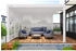Weide Horizontale Lamellenwand für Weide Pergola 1,13 m weiß Aluminium