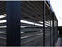 Weide Holzoptik Lamellenwand für Weide Pergola 1,13 m anthrazit Aluminium