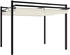 vidaXL Gartenpavillon mit ausziehbarem Dach creme 3 x 3 m Aluminium