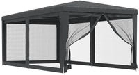 vidaXL Partyzelt mit 6 Mesh-Seitenw&auml;nden Anthrazit 3x6 m HDPE