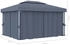 vidaXL Pavillon mit Vorhang 4 x 3 m anthrazit Aluminium