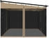 vidaXL Pavillon mit Netzwänden taupe 4 x 3 m Stahl