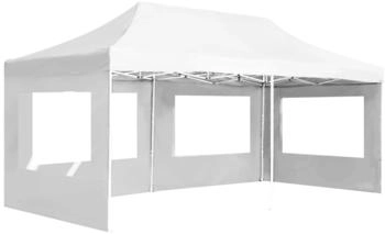 vidaXL Profi-Partyzelt faltbar mit W&auml;nden Aluminium 6 x 3 m wei&szlig;
