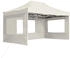 vidaXL Profi-Partyzelt faltbar mit Wänden Aluminium 4,5 x 3 m creme
