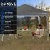 Tronitechnik 24MOVE Pavillon 3 x 3 m UV-Schutz 50+ Wasserdicht & winterfest mit Tasche grau