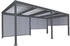 MCW Alu Pergola L41 mit 3 x Seitenwand anthrazit 3 x 6 m