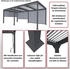MCW Alu Pergola L41 mit 3 x Seitenwand anthrazit 3 x 6 m