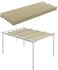 Outsunny Ersatzdach Kunststoff 260 x 6 x 350 cm beige (800000882283)