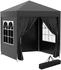Outsunny Faltpavillon Metall 200 x 240 x 200 cm schwarz (800000741605)