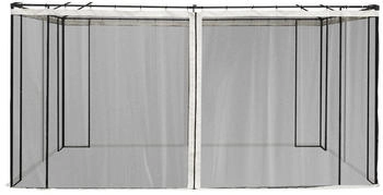 Outsunny Moskitonetz Kunststoff 352 x 207 cm schwarz (800000844634)