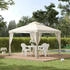 Outsunny Pavillon Kunststoff 294 x 265 x 294 cm creme (800000710771)