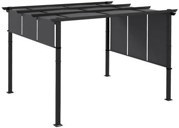 Outsunny Pavillon Metall/Kunststoff 296 x 235 x 357 cm dunkelgrau (800000807150)
