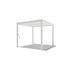 PergoLine Pergola Metall 300 x 255 x 300 cm weiß (800000803785)