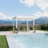 PergoLine Pergola Metall 300 x 255 x 300 cm weiß (800000803785)