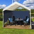 Relaxdays Pavillon-Seitenteile 2 Stück Kunststoff 300 x 200 cm dunkelblau (800000662078)