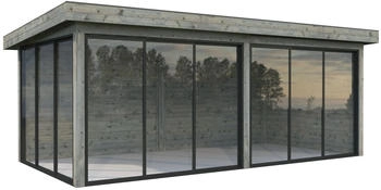 Palmako Pavillon Lenna Set 402 Slide grau tauchgrundiert 588 x 300 cm