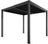 Ximax Pergola Shade Aluminium elektrisch 300 x 300 cm grau mit Beleuchtung