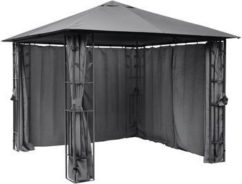 Konifera Pavillon Athen BxT: 300x300 cm Blätter-Optik inkl. 4 Seitenteile