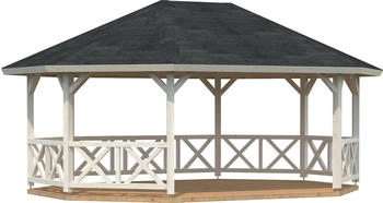 Palmako Holzpavillon Betty BxT: 615x551 cm transparent