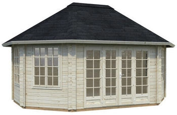 Palmako Pavillon Hanna achteckig 571 x 371 x 421 cm natur imrägniert