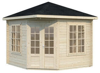 Palmako Pavillon Melanie quadratisch mit Ausschnitt 280 x 302 x 280 cm natur imrägniert