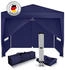 Kronenburg Faltpavillon 2x2m wasserdicht mit 4 Seitenteilen blau
