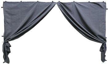 QUICK STAR 2 Seitenteile mit RV 250x192cm für Pavillon Nizza 3x3m Grau