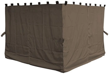 QUICK STAR 4 Seitenteile für Pavillon Nizza 3x4m Taupe / Beigegrau
