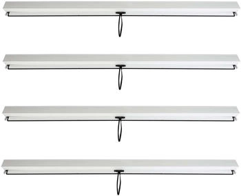 MCW Seitenwand für Pergola L46 4er weiß 3 x 3 m