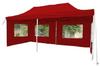 Nexos Trading Faltpavillon 3,00 x 6,00 m inkl. Seitenteile rot