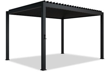 Juskys Lamellendach Tahiti 3 x 4 m Stahl anthrazit