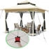 Vounot Folding garden arbour with mosquito net 3.6 x 3.6 m